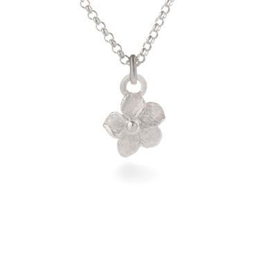 Pendentif fleur en argent